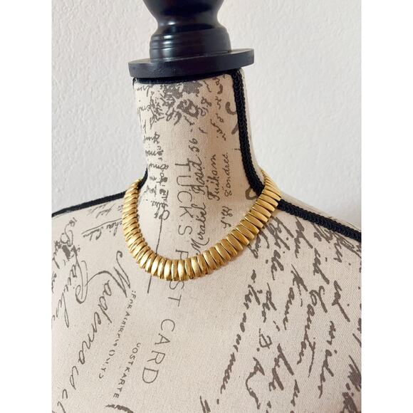 B35 Napier Vintage Cleopatra Collar Choker Egyptian Revival Jackie Kennedy - Picture 2 of 7